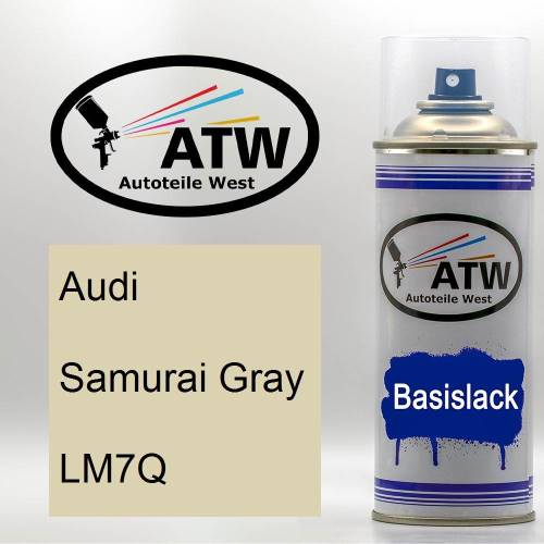 Audi, Samurai Gray, LM7Q: 400ml Sprühdose, von ATW Autoteile West.